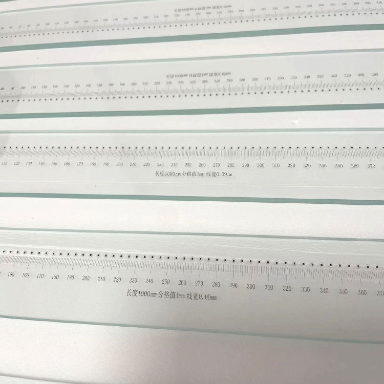 Second-class glass line scale optical metrology correction scale 200MM high precision scale grating scale factory in stock