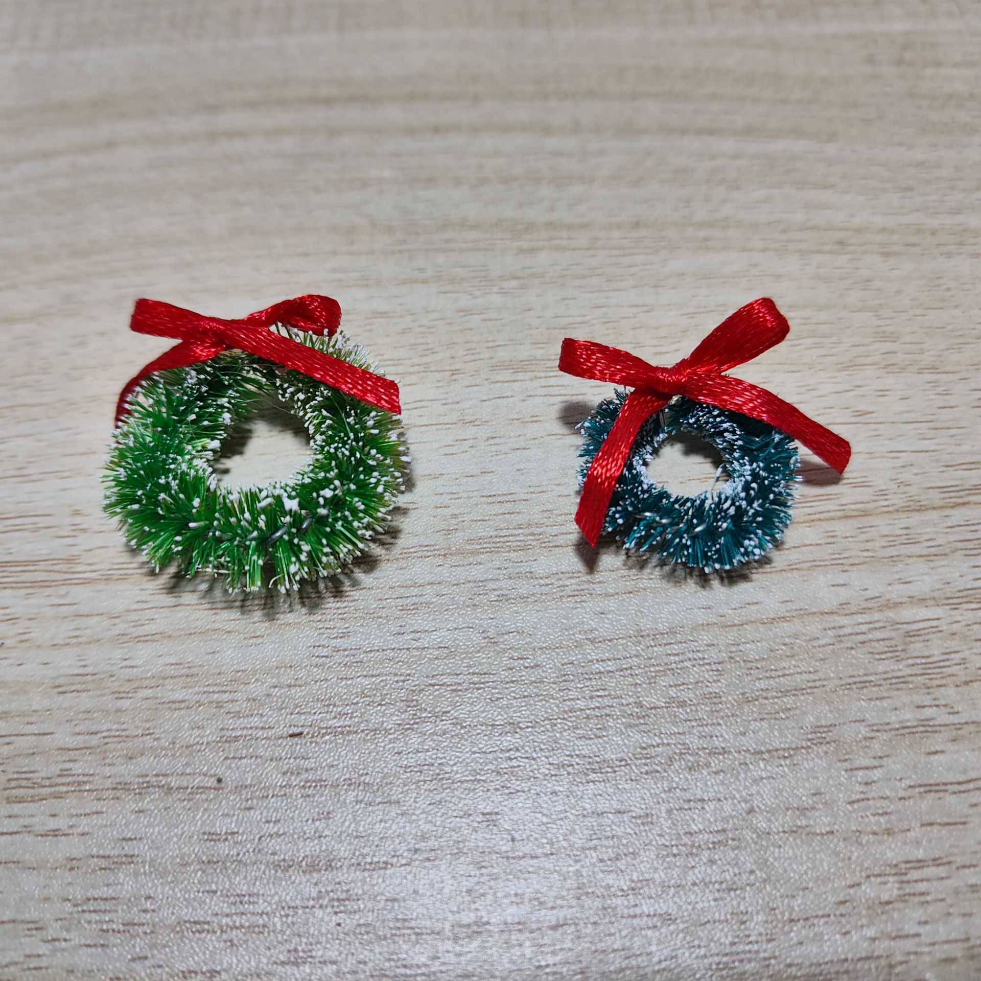 Cross-Border Small Christmas Tree Mini Christmas Tree DIY Desktop Ornaments Pine Needles Snow Christmas Garland Mini Christmas Tree