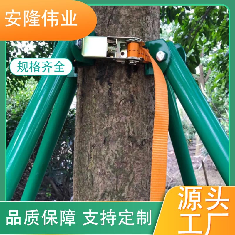 Поддерживающая палка для деревьев, инженерия сада, оцинкованная стальная труба, антивандальная рама для деревьев