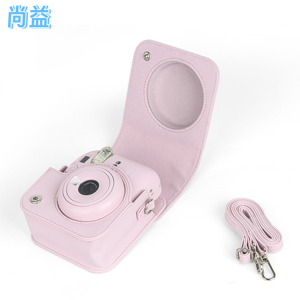 Suitable for Fuji Polaroid Mini 12 Pure Color Camera Bag Digital Camera Fitted Storage Protective Cover Crossbody Bag