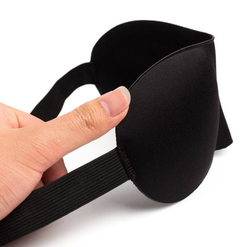 3D Stereo Eye Mask Sleep Shading Relief New Basic Version Manufacturer Logo Lunch Break Black Wholesale Aviation