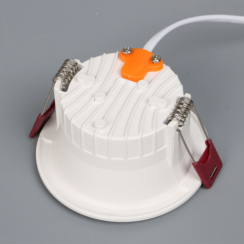 Led Recessed Downlight 5W Commercial and Household Lighting Bedroom Living Room Corridor Ceiling Light High Brightness Aluminum Material Custom Wholesale