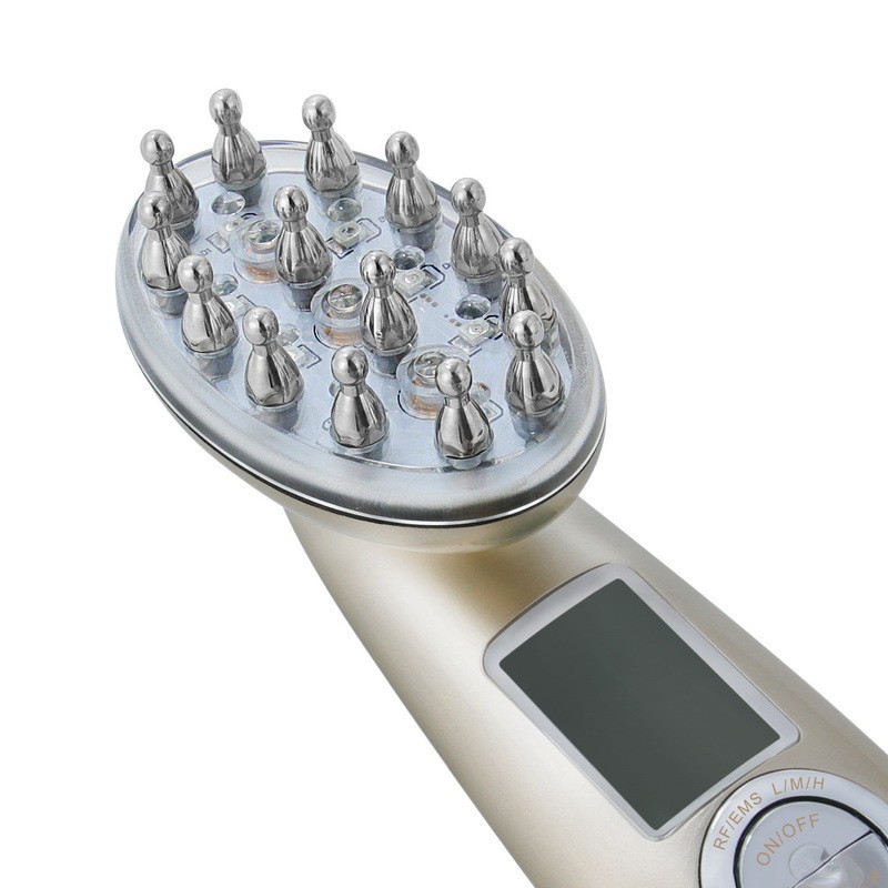 Vibration massage comb guide instrument head massager scalp phototherapy scalp care instrument red light beauty instrument cross-border