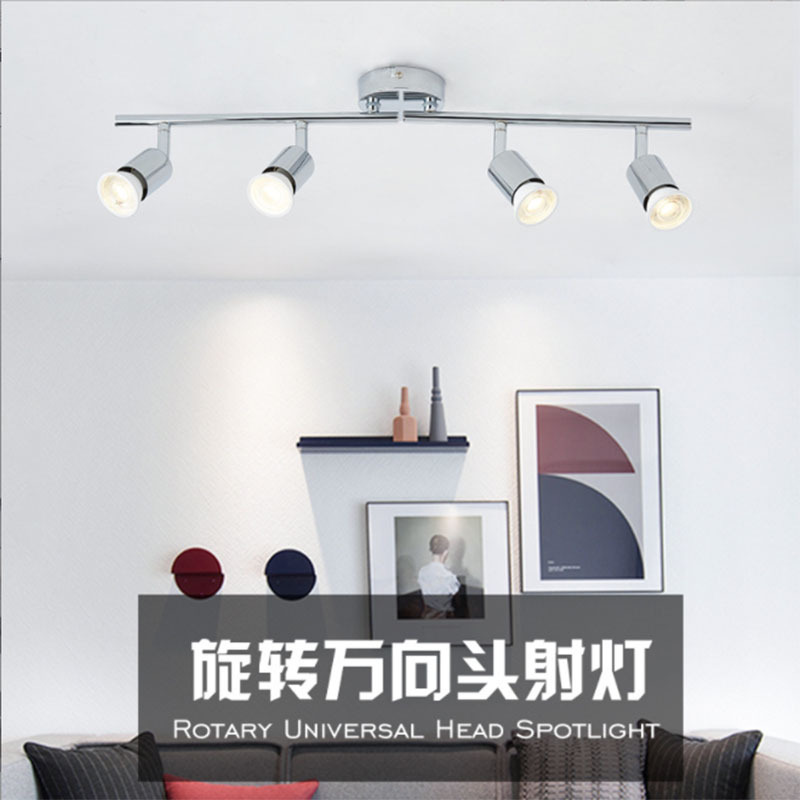 кросс-бордерный 4-главый светодиодный прожектор потолочный светильник выставочного зала открытое крепление фоновая стена кухня регулируемый