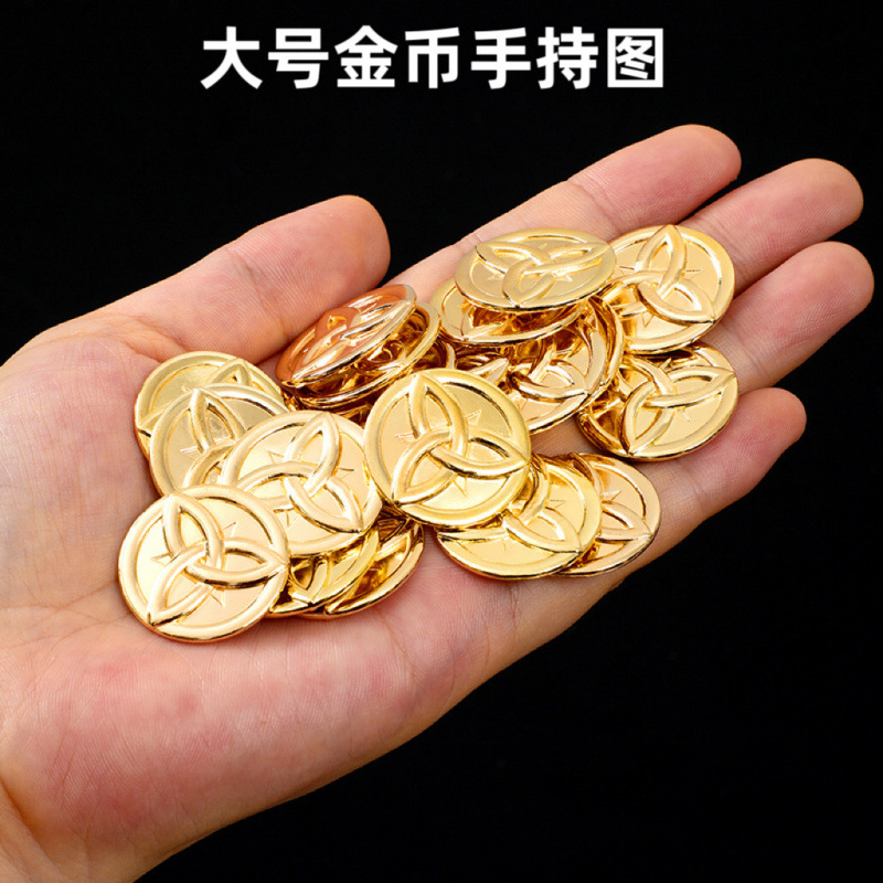 Оптовая металлическая игровая валюта Morabu, периферийные золотые монеты, физические подарочные игрушки и реквизит