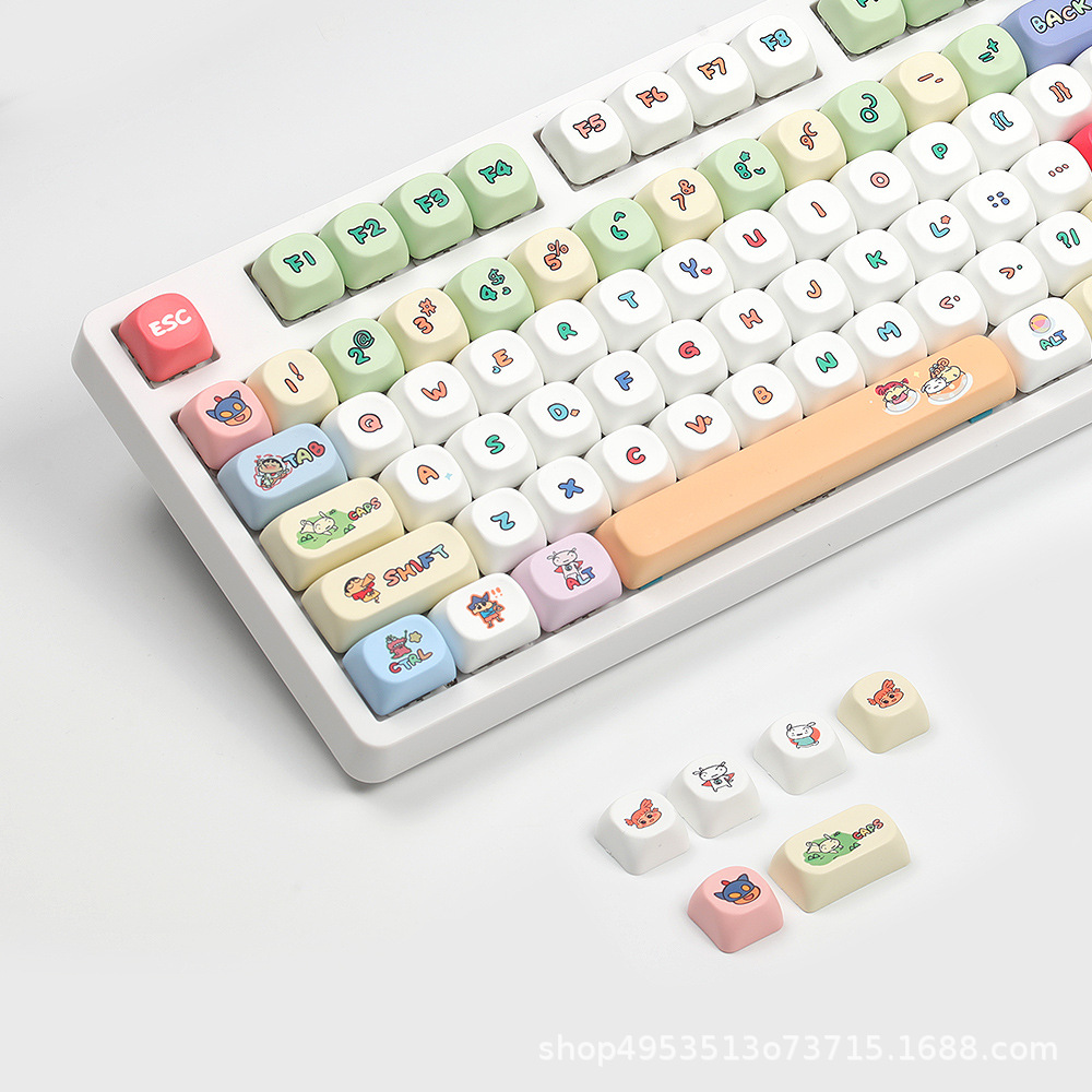Клавиша Crayon Xiaoxin, термический процесс сублимации, высота Moa, крестовое отверстие, спутниковый вал, универсальная механическая клавиатура