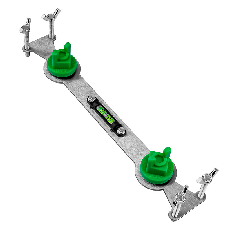 Water Pipe Positioning Leveler Mixing Valve Installation Holder Four-Point Shower Locator Double Bracket Stainless Steel
