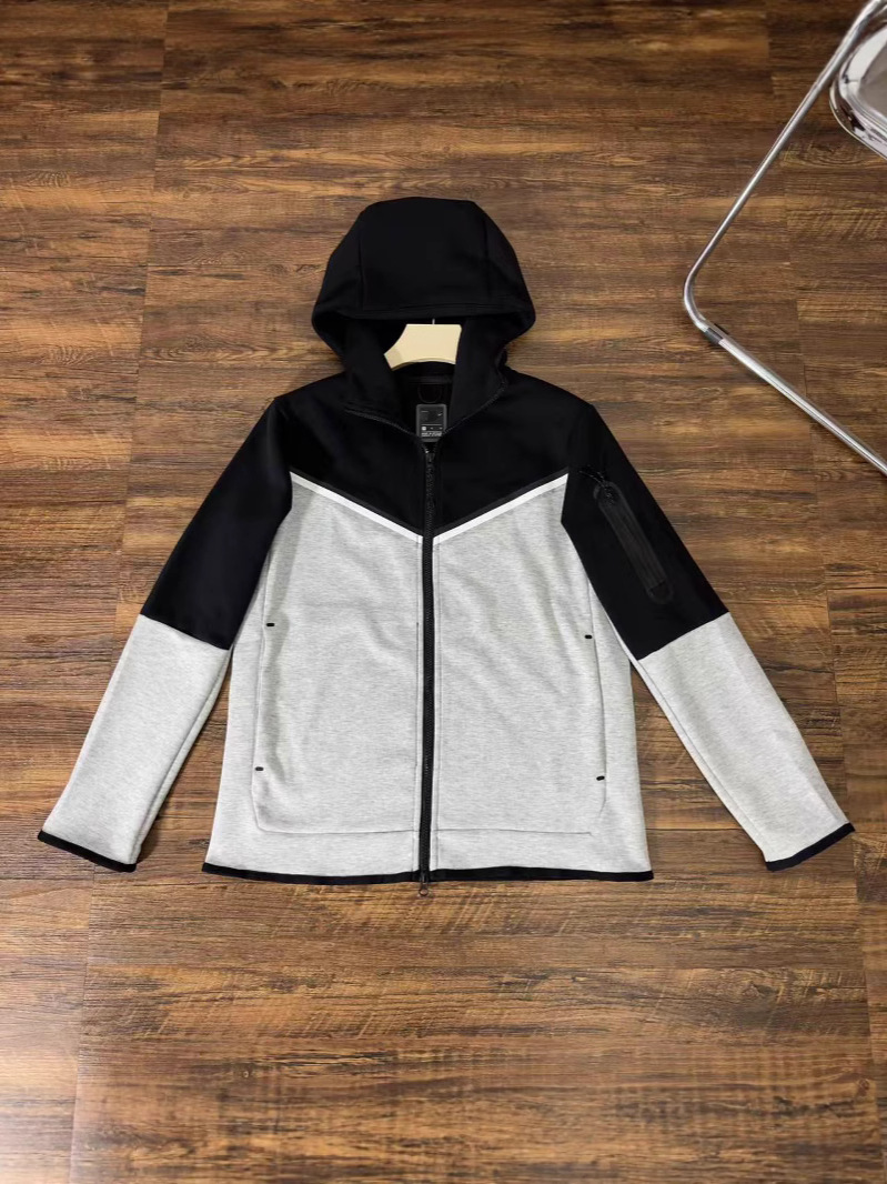 25 Sports Suit Men's Spring & Fall Knitted Casual Hooded Cardigan Men's Sportswear Sweatshirt Top Loose and Casual