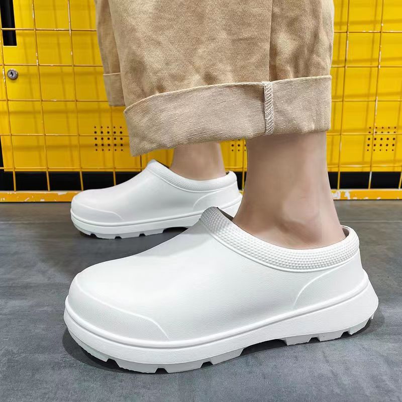 Chef shoes cross-border breathable non-slip waterproof and oil-proof kitchen shoes men's spring and autumn work shoes nurse shoes women's water shoes black