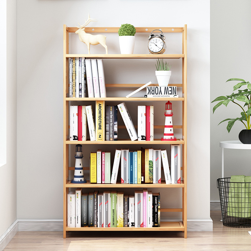 Simple bookshelf floor storage rack study office home storage rack children student bookcase living room Assembly