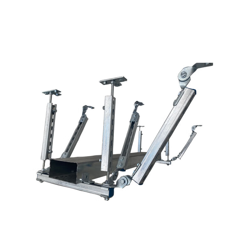 Anti-seismic Bracket Pipe Cable Tray Bracket C- shaped Steel Pipe Gallery Fire Duct Photovoltaic Galvanized Shockproof Hanger
