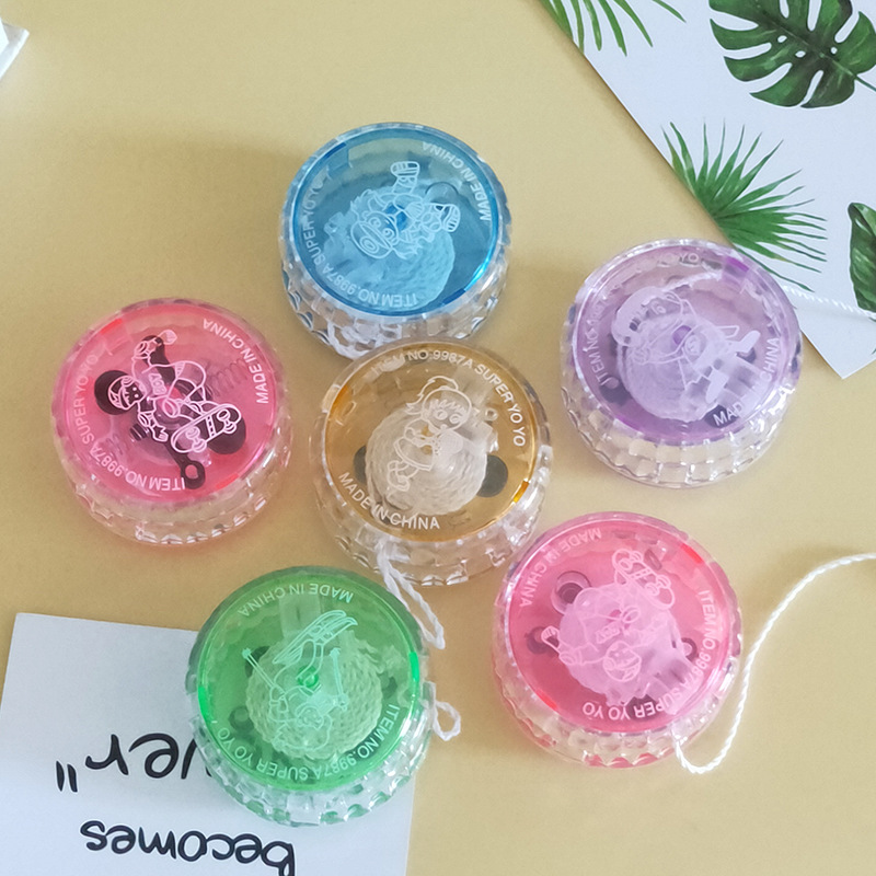 Stall wholesale glowing yo-yo pull line yo-yo youyou ball pull line yo-yo educational toys for children