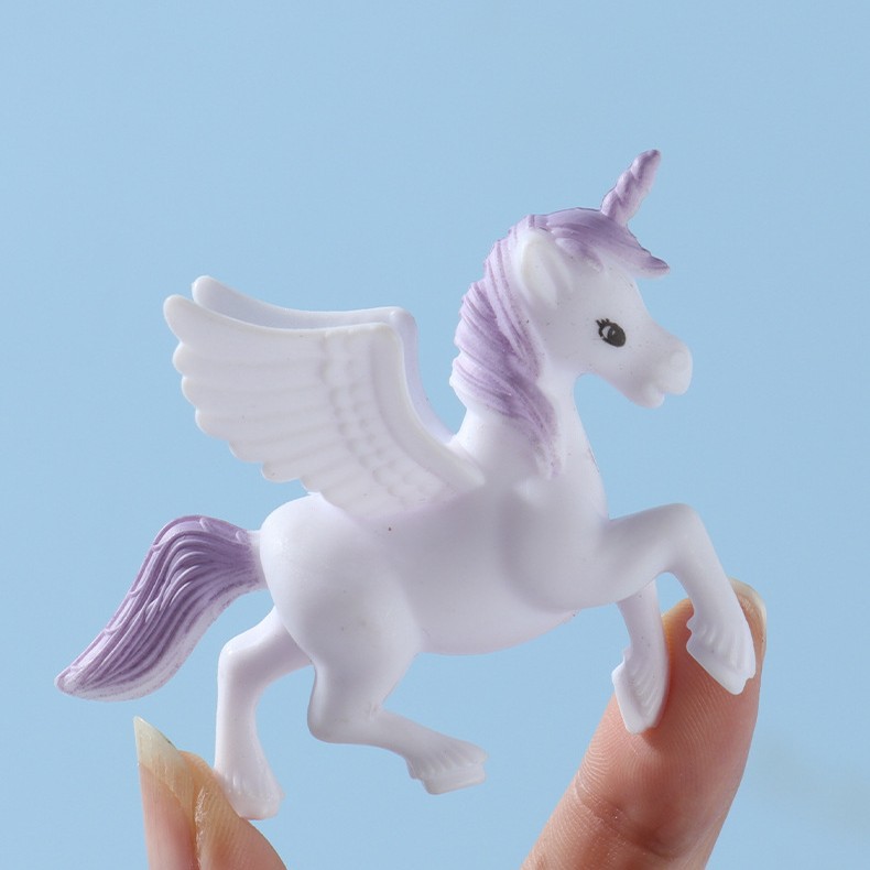 Micro Landscape Small Ornaments Stereo Doll Accessories Unicorn Pegasus Scene Decoration Resin Crafts Accessories