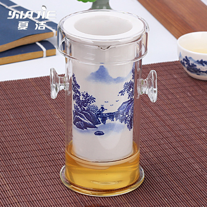 Blue and White Ceramic Black Tea Tea Set Tea Infuser Elegant Exquisite Cup Teapot Liner Filter Tea Infuser Wholesale