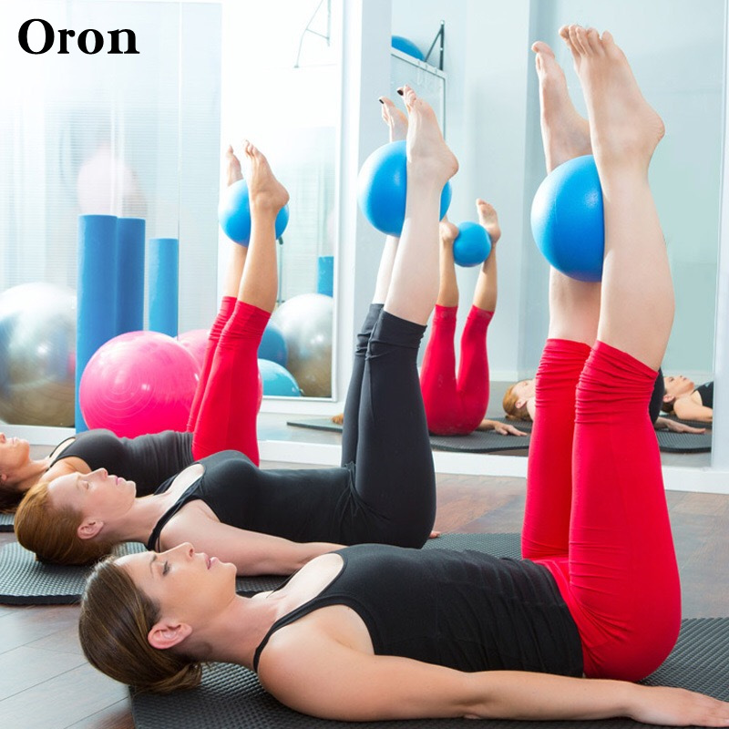 Pilates yoga ball straw ball pvc explosion-proof frosted 25cm mini ball gymnastics balance fitness hip ball