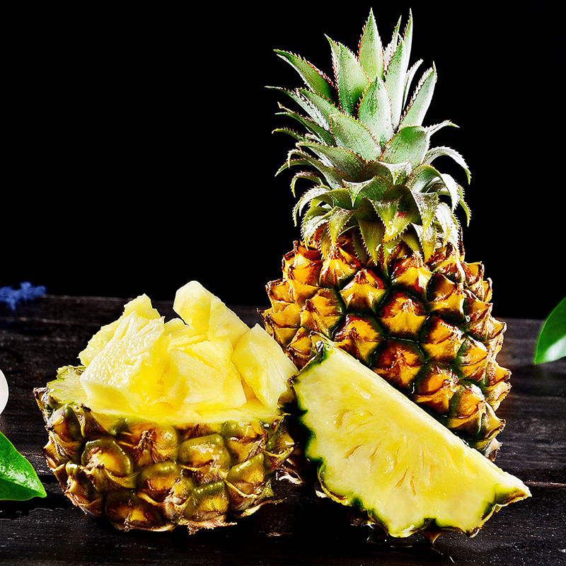 Ананас Ароматный Гуанси Оптовая 4кг Подарочная Коробка Свежий Сладкий и Кислый Сезонный Ананас Тропический Фрукт Не Золотой Алмаз Ананас