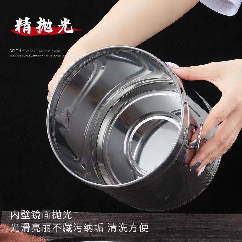 Brilliant manufacturers stainless steel thickened tea barrel Persimmon tea jar tangerine peel storage tank large rice barrel tea set Wholesale