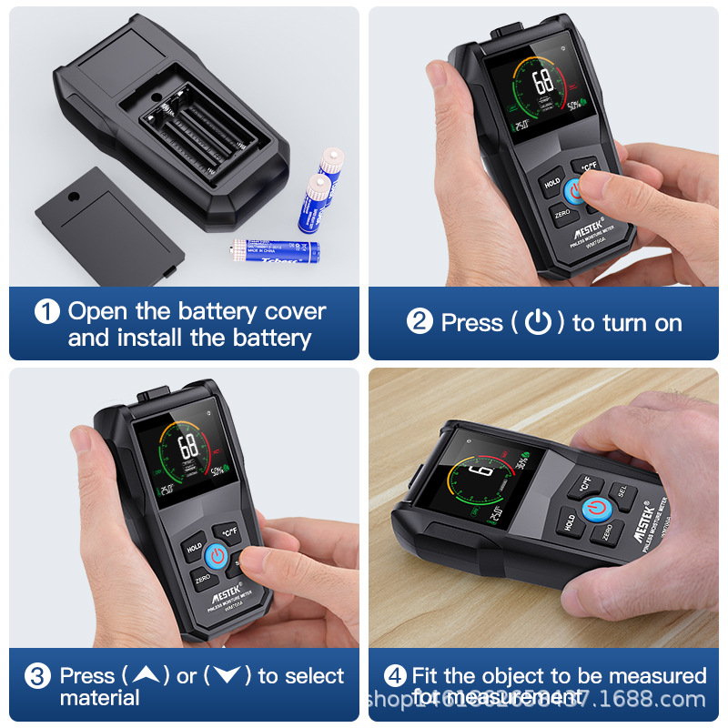 Meistek WM700A non-contact wood moisture detector wood moisture tester wood board