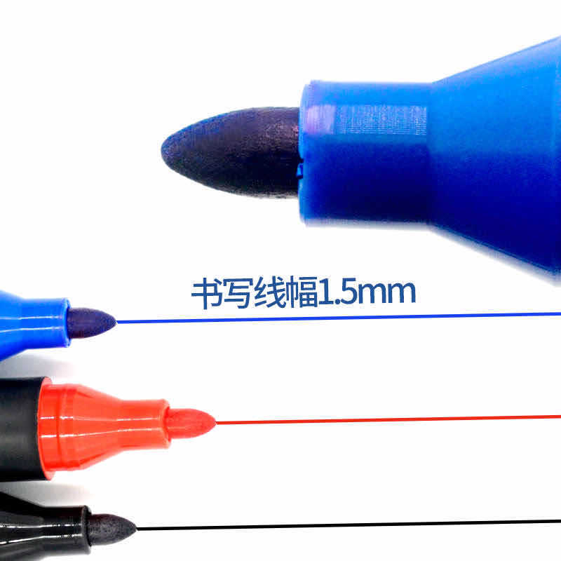 Factory direct marker Black quick-drying oily non-fading express logistics big head bold marker wholesale