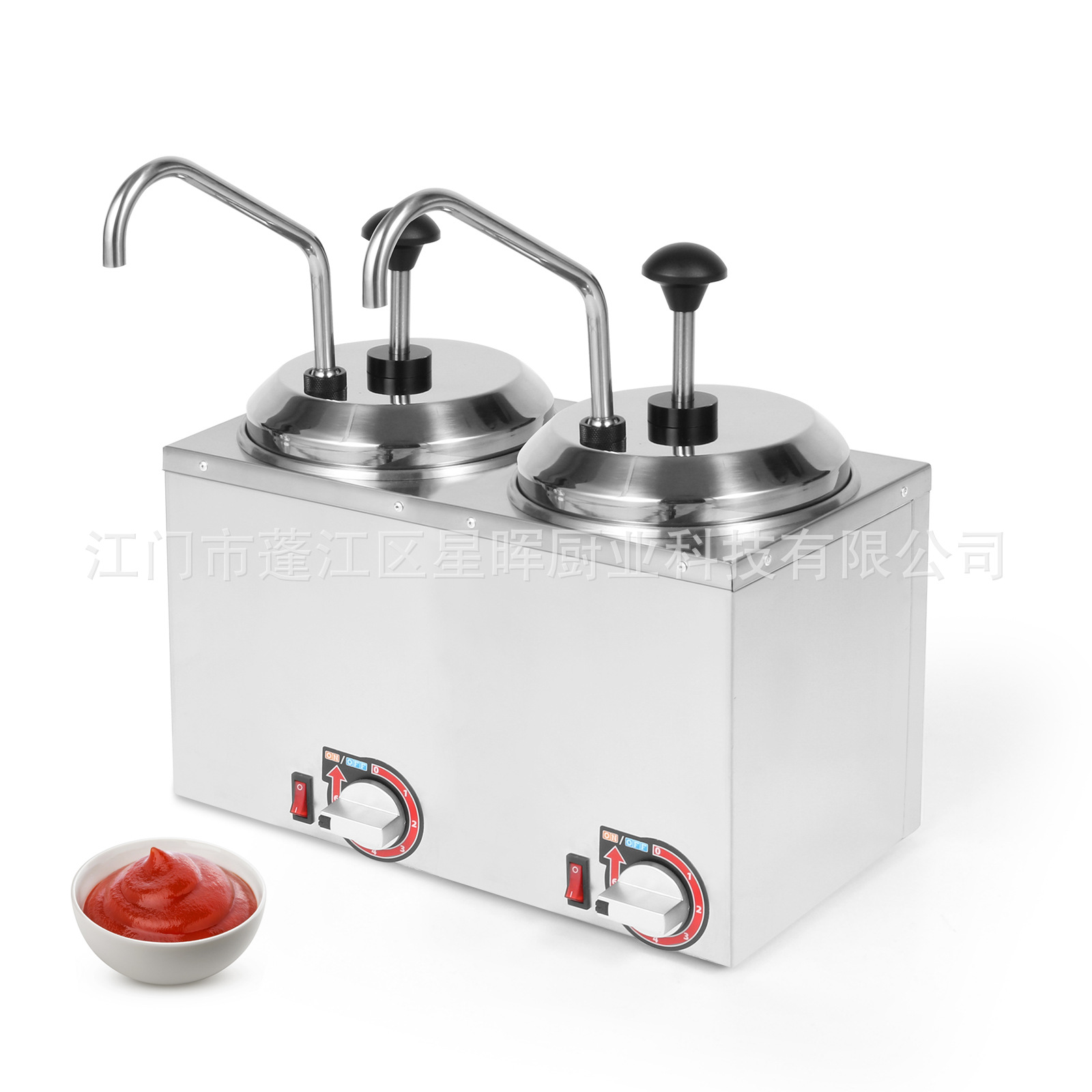 Electric Cheese Cheese Machine Dispenser Single Head Square Stainless Steel Electric Sauce Pump Cheese Heat Preservation Heating Dispenser