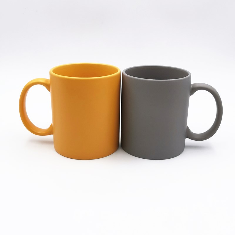 Простая матовая кружка белого цвета, керамическая кружка 11oz, подарок для экспорта в Японию