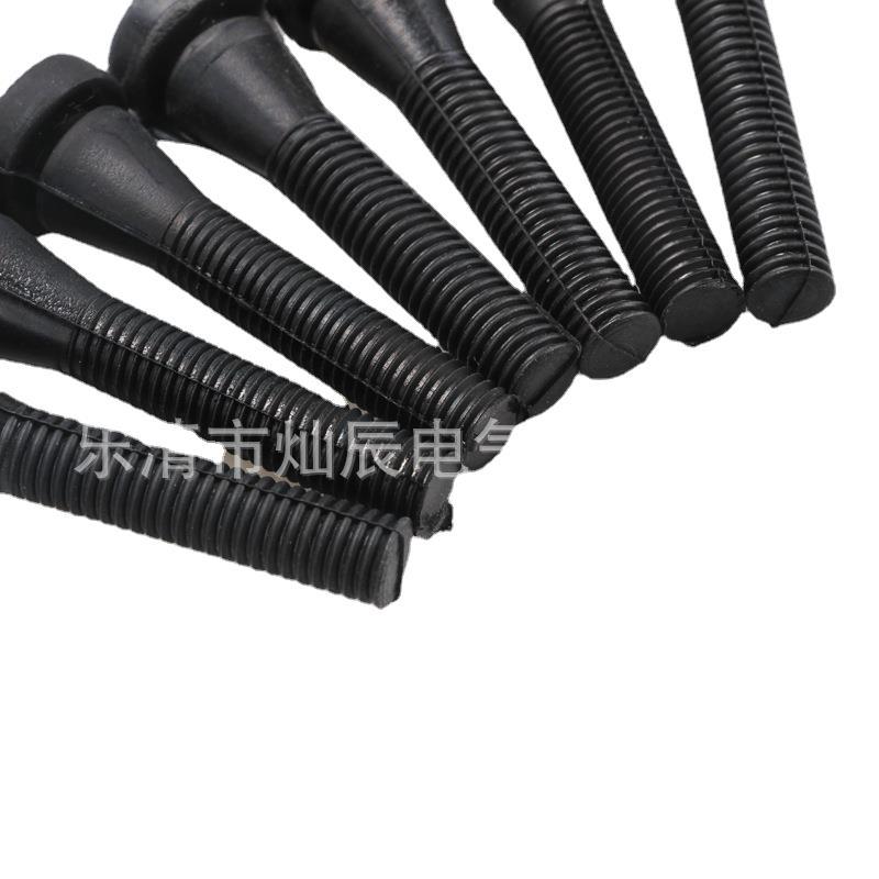 Rubber stick Black 96PCs long 6.5cm groove 1.2cm chicken duck goose hair removal machine hair removal stick glue stick bag