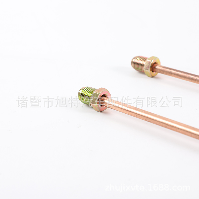 Factory supply copper nickel brake pipe copper plated Bondi pipe 3/16 brake line pipe with screws