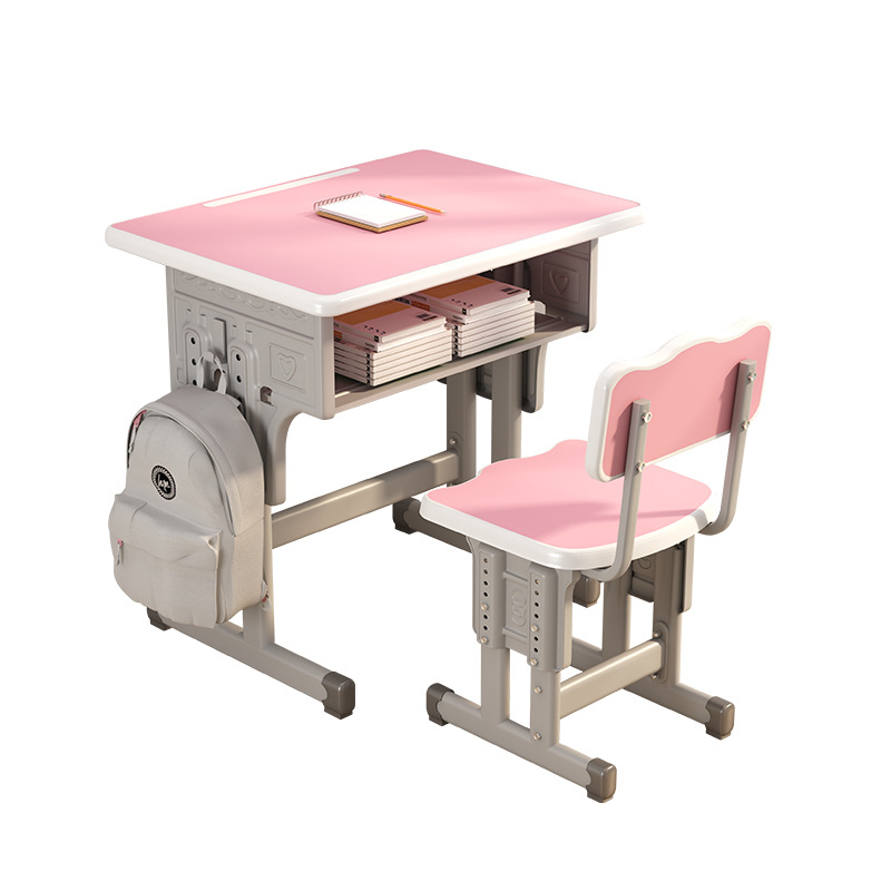 Desks and Chairs Children's Learning Desk Liftable School Primary and Secondary School Students Desks and Chairs Tutoring Class Table and Chair Set Combination