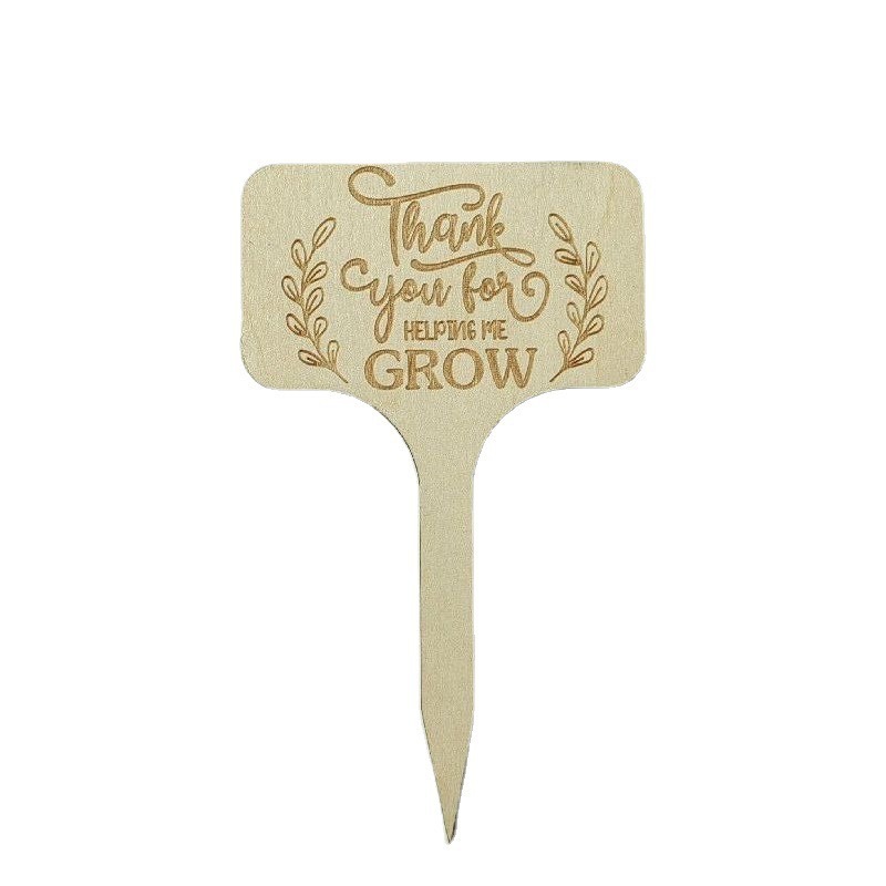 Wooden plant label flower label green plant name card can be written wooden gardening card sign