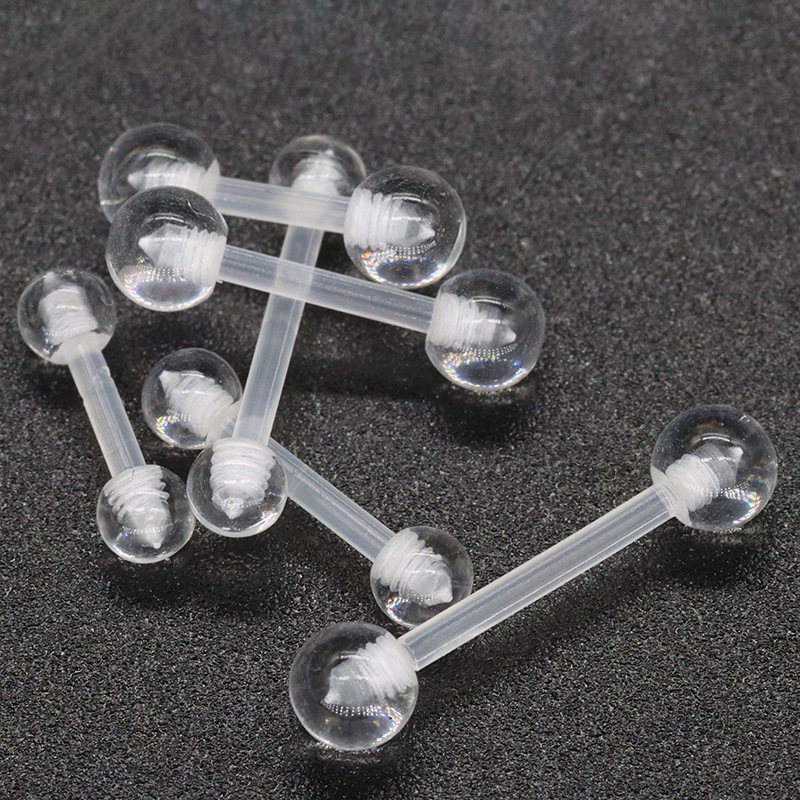 Factory Direct Supply wholesale transparent ear bone nail transparent lip nail piercing jewelry nose nail ear bone nail ear nail piercing jewelry