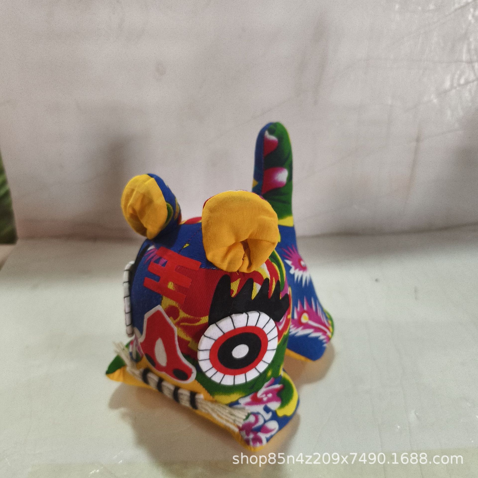 Handmade Fabric Tiger, Folk Chinese Characteristics Tourist Souvenir Fabric Crafts, Safe Tiger Cloth Tiger