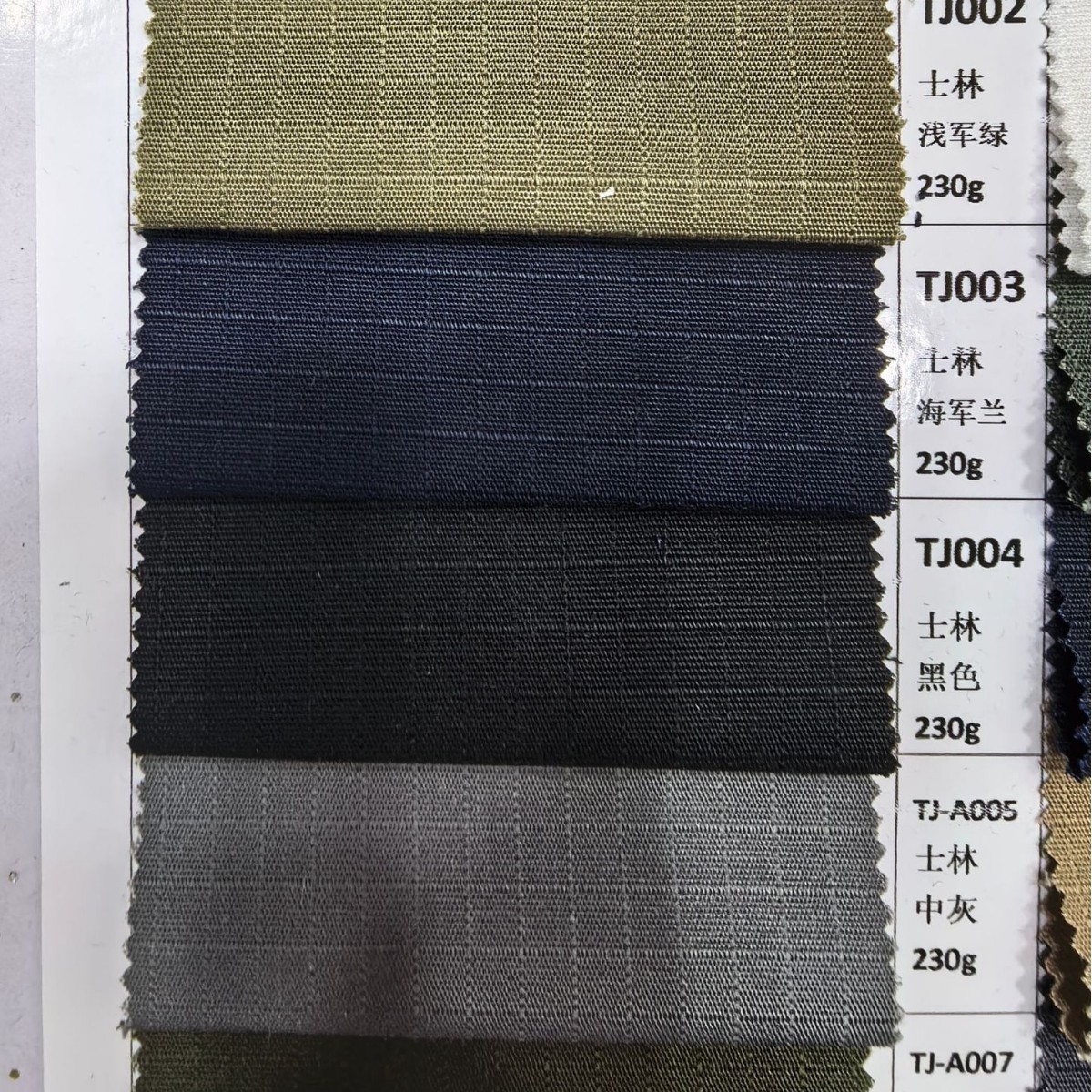 Three Square Tear-Resistant Six-Compartment 230g Polyester Cotton Tc65/35 Vaseline Dyed Wear-Resistant Work Uniform Fabric