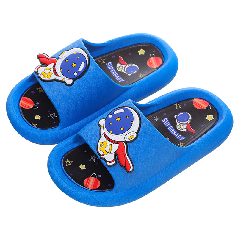 Spaceman Children's Slippers Summer Boys and Girls Cartoon Non-slip Soft Bottom 3-11 Years Old Indoor Home Baby Sandals