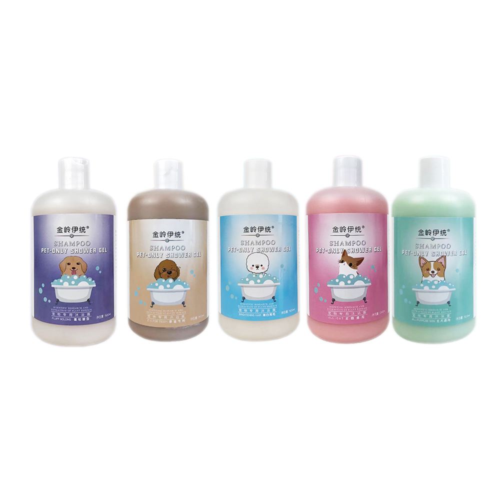 Dog and Cat Bath Shampoo 500ml Capacity Pet Shower Gel Quick Delivery Deodorizing Fluffy Hair Beauty