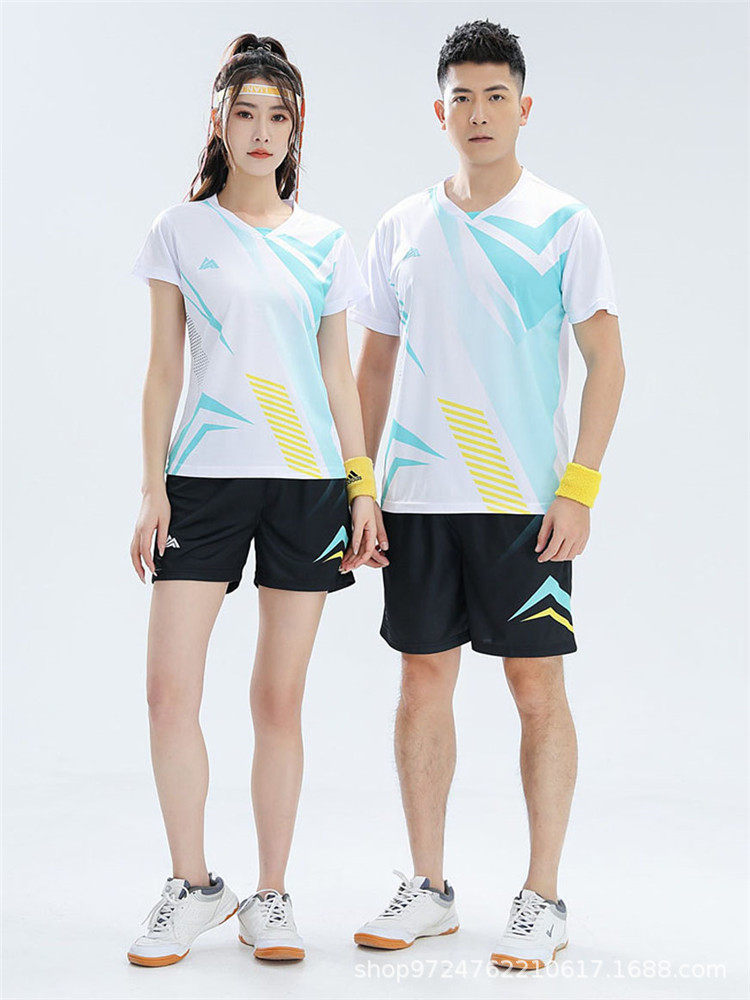 New Short-sleeved volleyball suit men's and women's summer quick-drying team uniform breathable collarless volleyball suit for competition printing