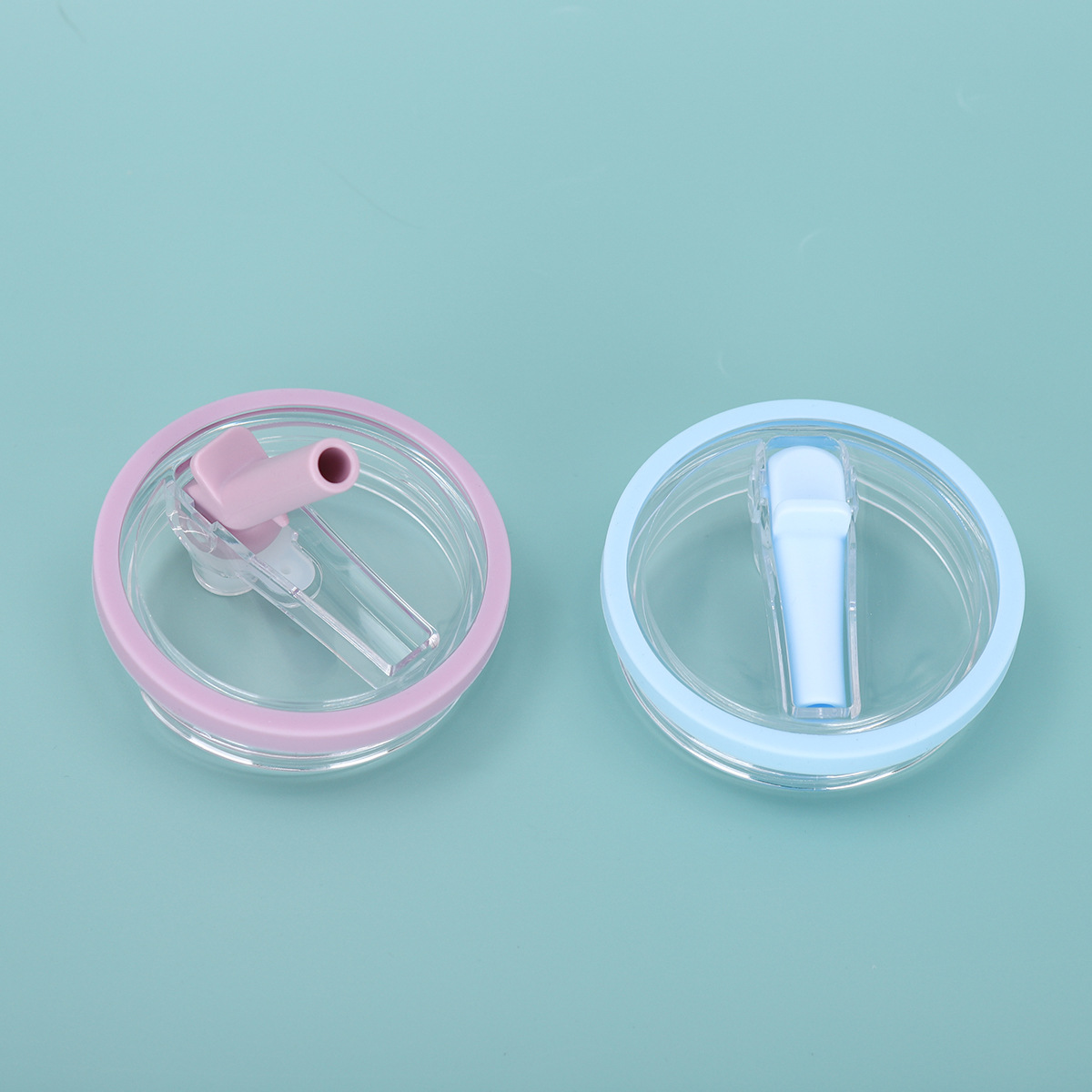 Factory direct supply car cup folding straw cover transparent sealing leak-proof plastic cover fourth generation 30oz ice cup cover