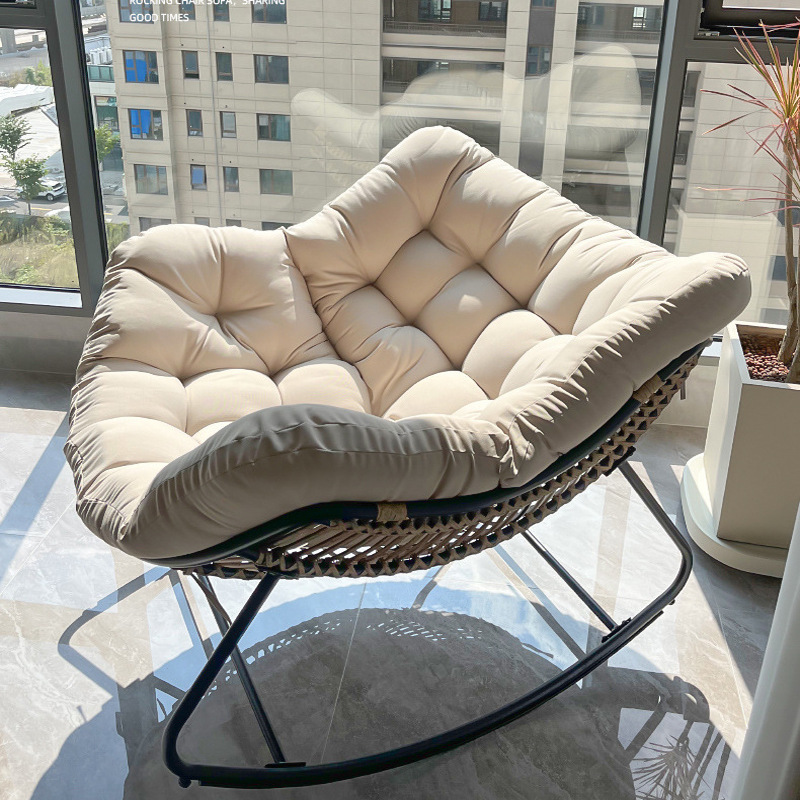 Bird's Nest Rocking Chair Rocking Chair Lounge Chair Balcony Leisure Chair Reclining and Sleeping Nest Chair Lazy Sofa Chair Home Adult