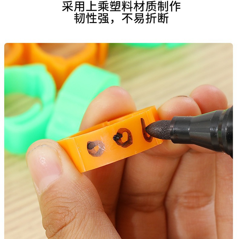 Chicken Ring Foot Ring Mark Ring Buckle Foot Cover Chicken Ring Chicken Foot Ring Animal Chicken Duck Mark Foot Ring Label Poultry