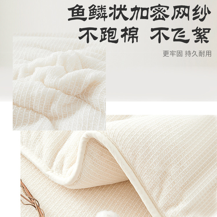 First Stubble Xinjiang Long-Staple Cotton Quilt Thickeneded Cotton Quilt Core Single Dormitory Student Winter Quilt Spring & Fall Quilt Wholesale