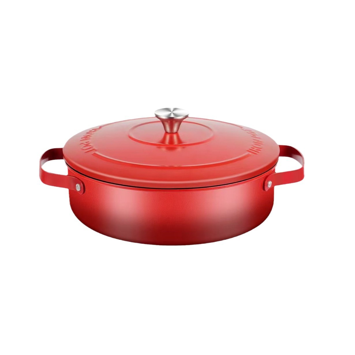 Enamel Seafood Pot Multifunctional Household Flat Bottom Non-stick Seafood Large Cafe High Color Value Induction Cooker Gas Stove Universal