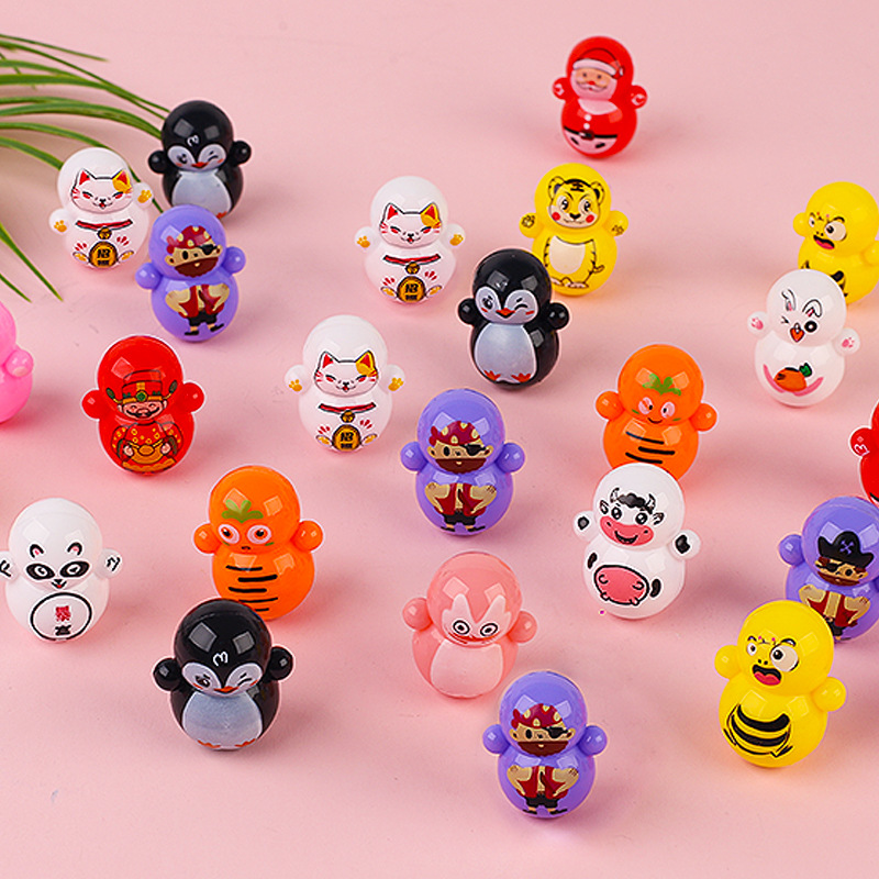 Internet Celebrity Popular Cartoon Mini Tumbler Kindergarten Children Desktop Educational Toys Street Stall Hot Selling Gifts Wholesale