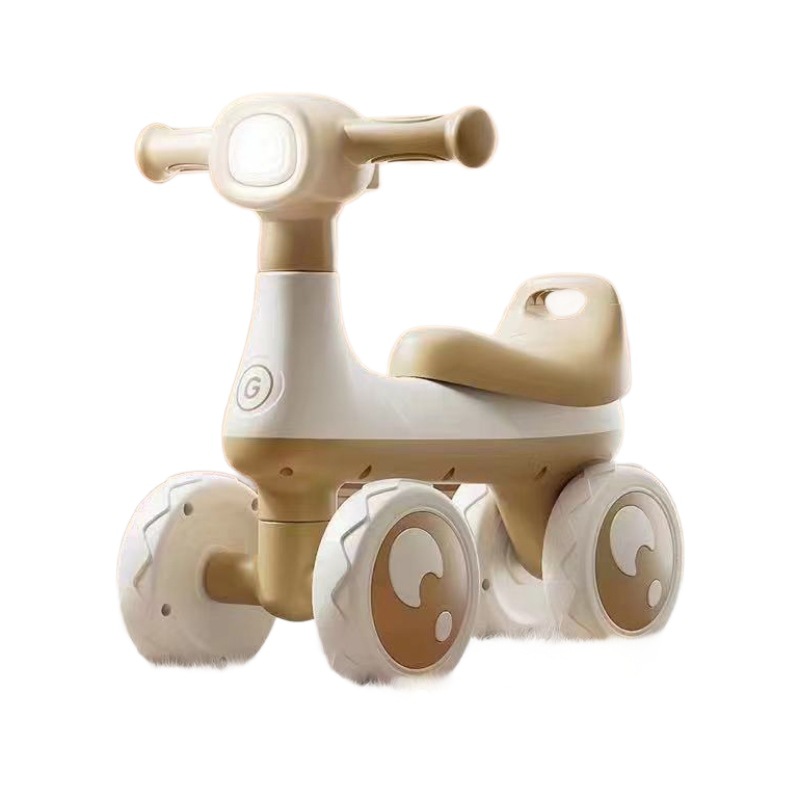 G Maibaiqi Kidsren's Balance Baby Kidsren's Three-Wheel Pedal Slide Entry-Level Baby Sliding Walker Anti-Rollover