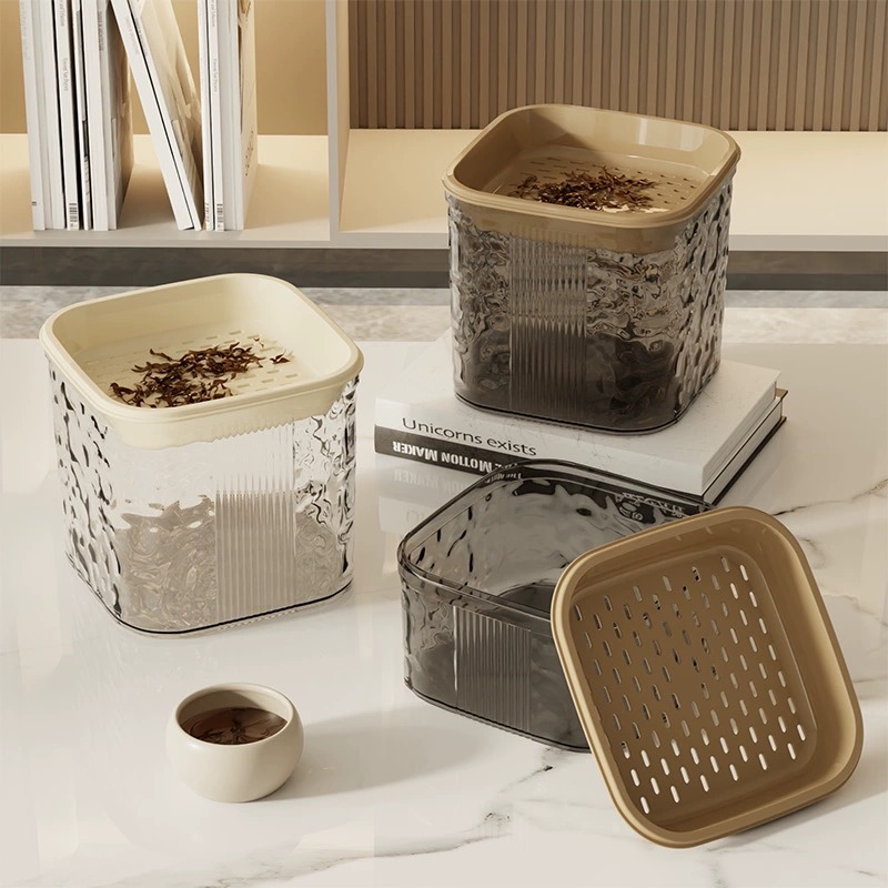 Light Luxury Desktop Tea Bucket small size Waste Bucket Tea Dregs Tank Tea Filter Tea Dregs Leaching Bucket Office Tea Dregs Bucket