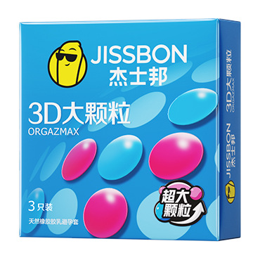 Jesbang Condom genuine goods Long-lasting Spike Cat Tongue Fruity Rainbow Zero Hyaluronic Acid Ultra-thin Naked Condom