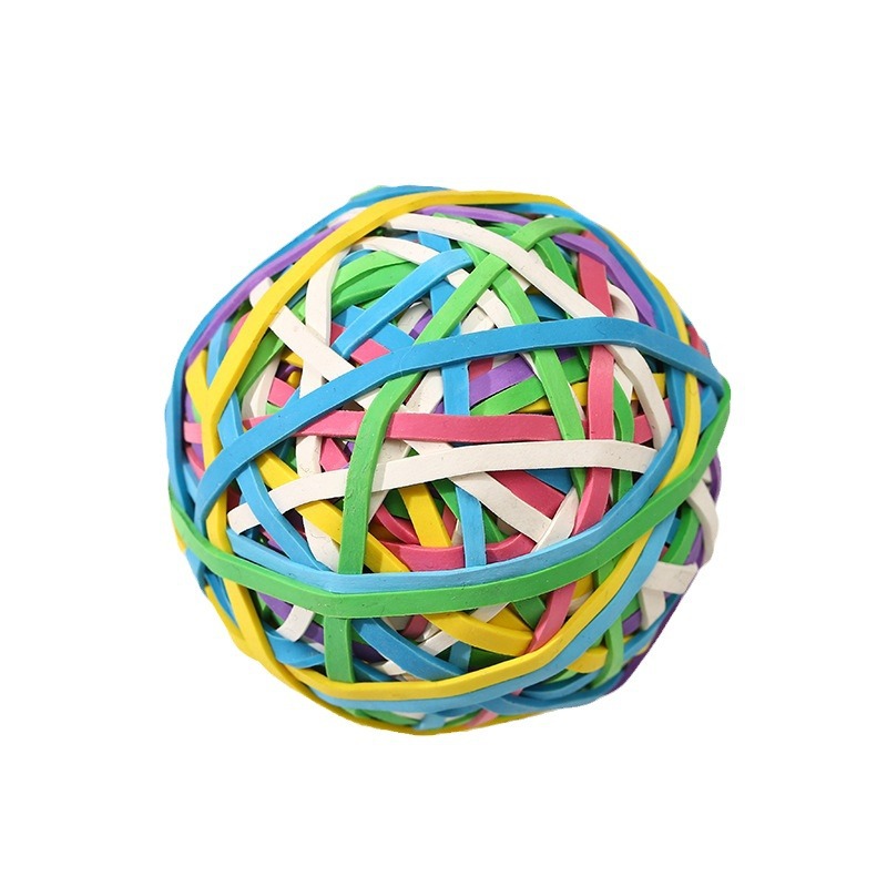 Cross-border high elastic rubber ball color children's rubber ring ball rubber ball toy factory direct supply wholesale