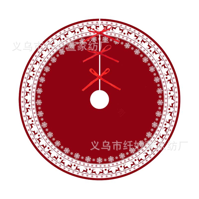 Cross-border new Christmas tree tree skirt Christmas party scene apron tree mat decorations tree bottom apron wholesale set