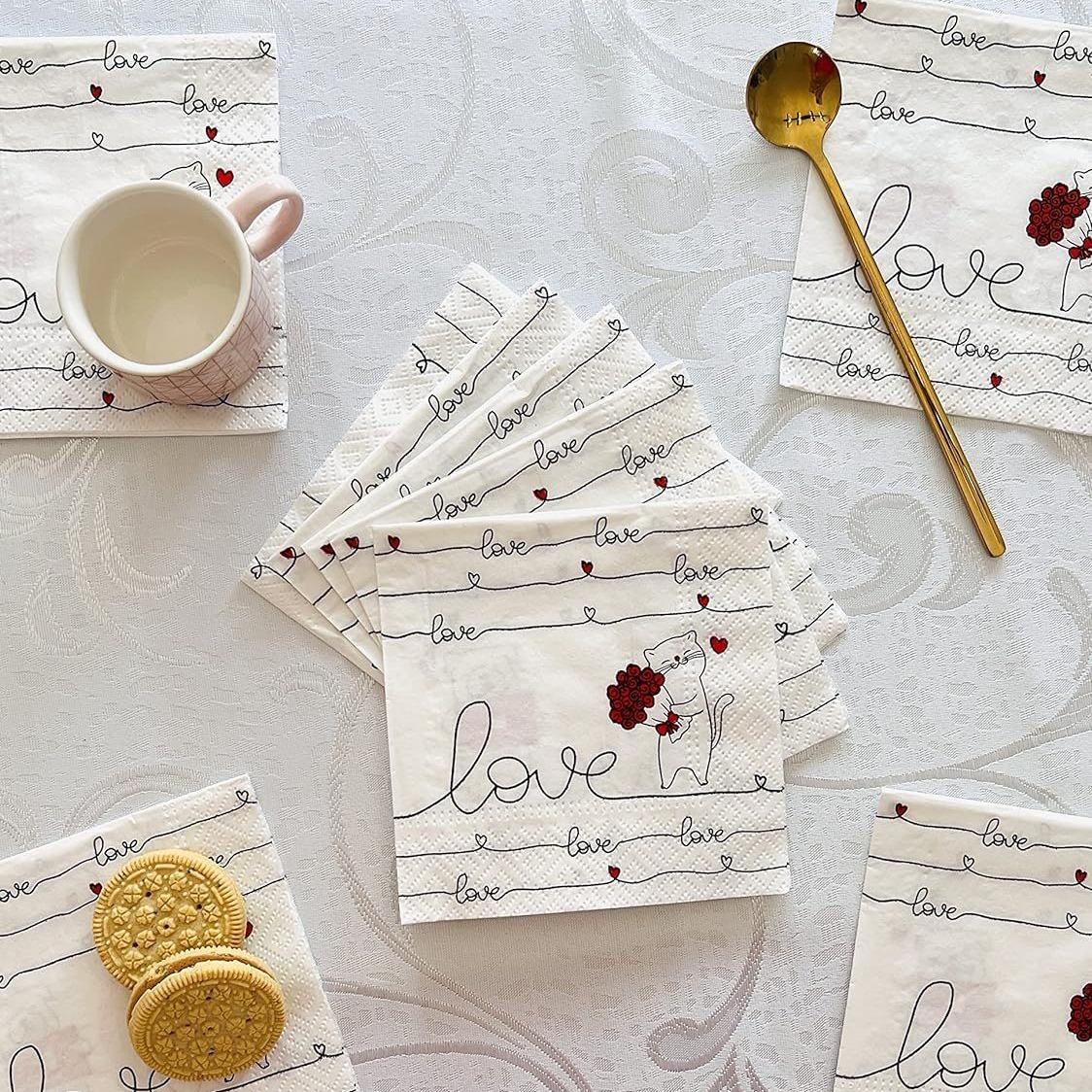 Прямые продажи завода, западные бумажные полотенца, 100% древесная целлюлоза, цветные печатные бумажные полотенца, двухслойные, 18г одноразовые салфетки