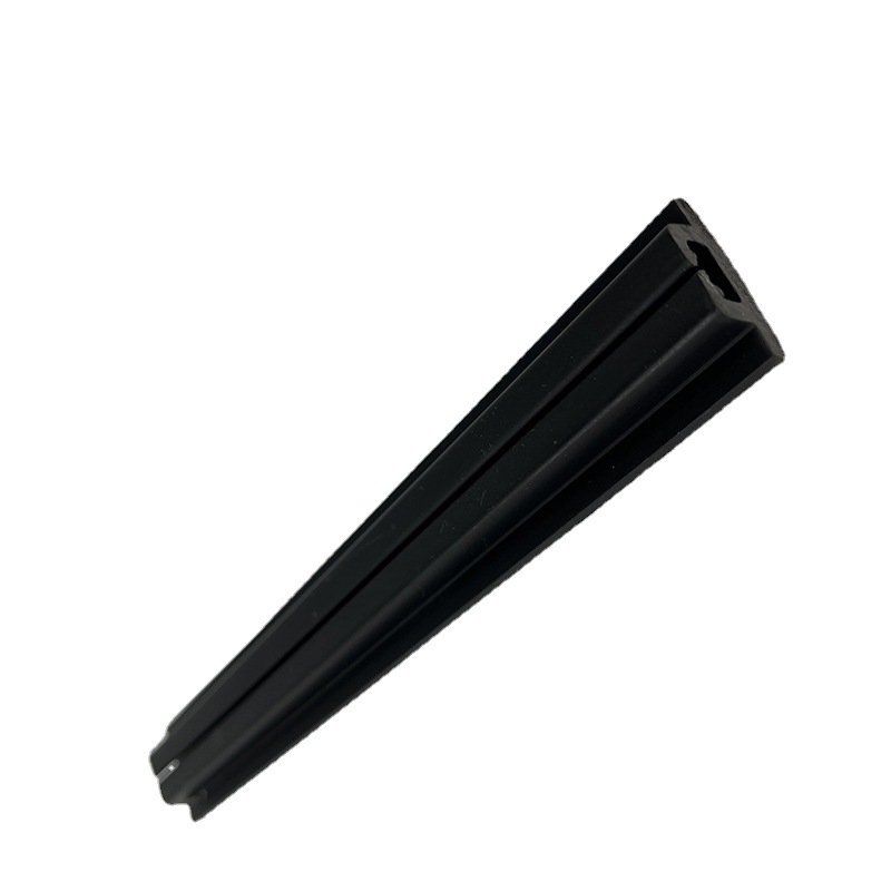 28mm wide slot 0.8mm curtain strip soft and hard composite matte black bright black PVC elastic soft material hardened material