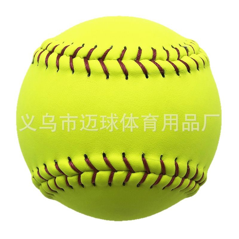 In stock supply 12inch PVC wooden core blank no pattern yellow green hard softball support one-piece delivery