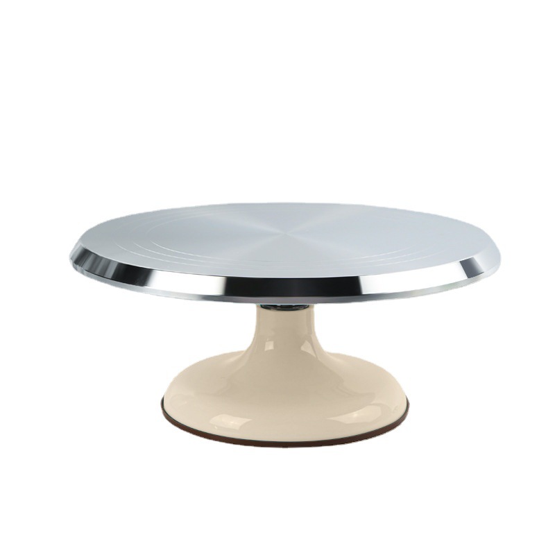 Aluminum Alloy Cake Turntable Cake Decorating Table Household Baking Tools DIY Anti-Slip Smear 10inch Decorating Turntable